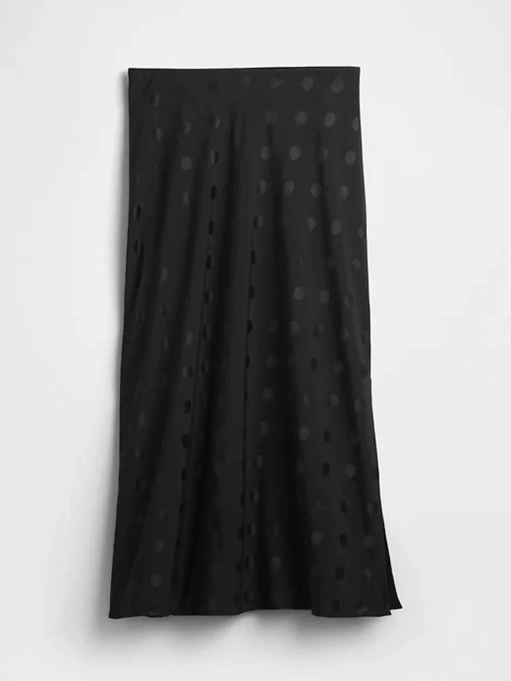 NWT GAP Black Polkadot Maxi Slip Skirt!